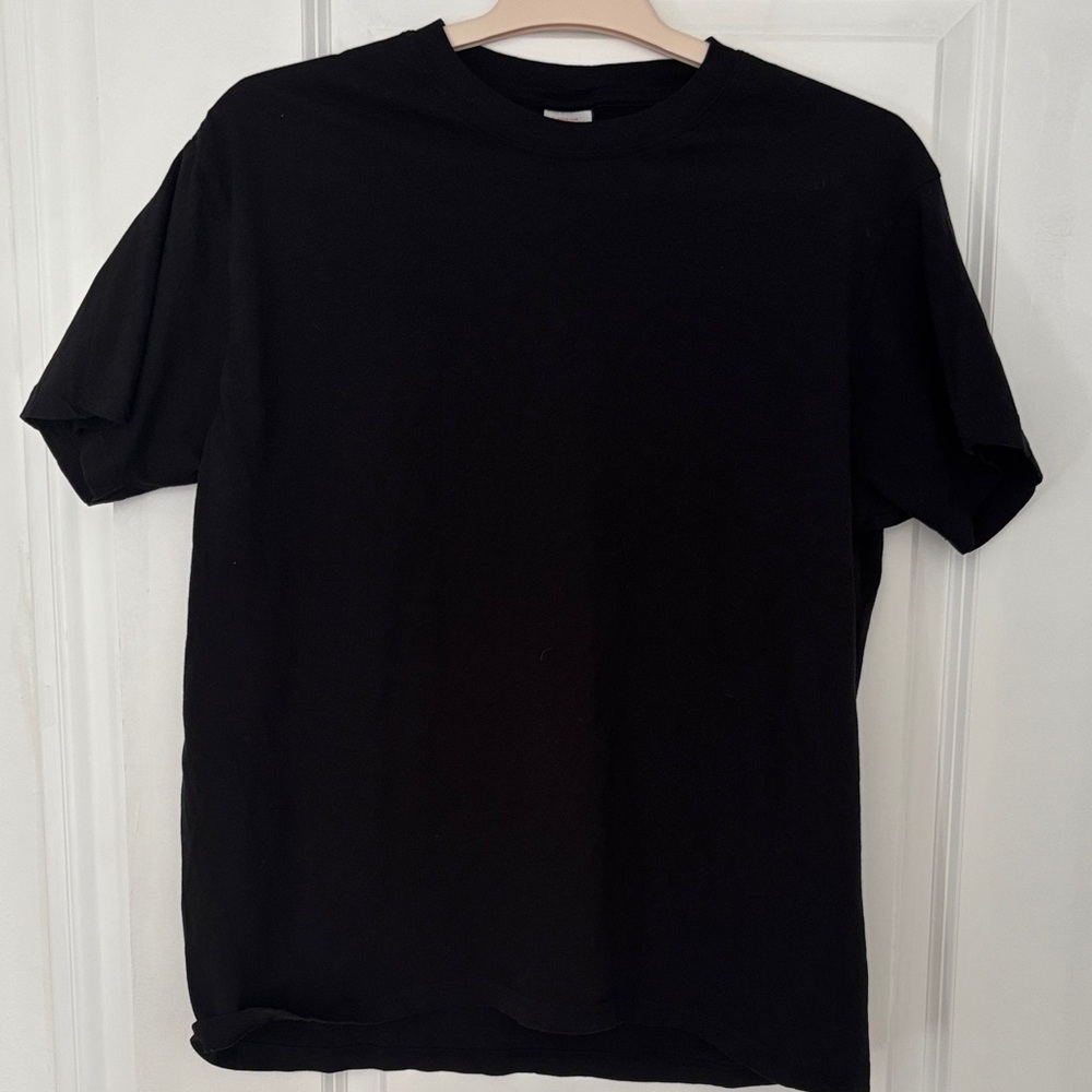Men's Black Short-Sleeve Crewneck Japan print Tee
